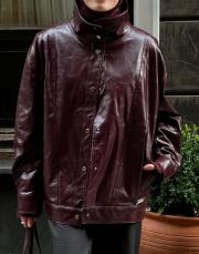 deri ceket bordo bordo 2