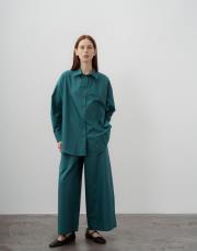 qooq up boyfriend gömlek petrol mavisi