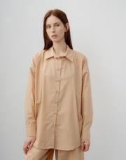 qooq up boyfriend gömlek bej 2