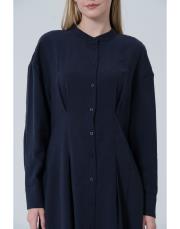 pileli elbise lacivert lacivert 3