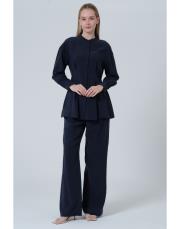 tencel takım lacivert lacivert