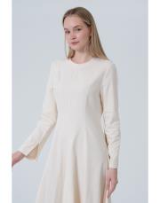 fit elbise ekru ekru 3