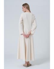 fit elbise ekru ekru 4