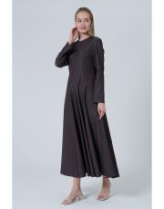 fit elbise kahve kahve 2