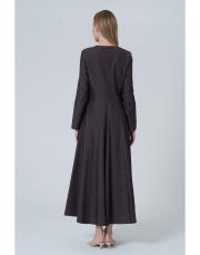 fit elbise kahve kahve 4