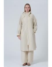vesp uzun yağmurluk ekru ekru