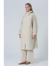 vesp uzun yağmurluk ekru ekru 2