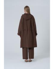 vesp uzun yağmurluk kahve kahve 4