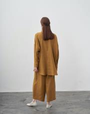 qooq up lis gömlek safran 4