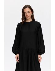 zenya elbise siyah siyah