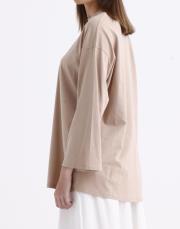 basic t-shirt beyaz vizon