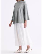 basic t-shirt beyaz yeşil