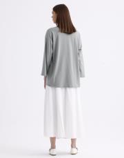 basic t-shirt beyaz yeşil 2