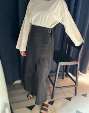 pantolon etek kahverengi siyah