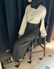 pantolon etek kahverengi siyah 2